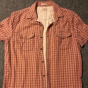 M Lucky Brand Short Sleeved Button Up